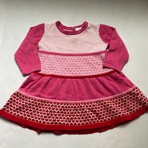 Hanna Andersson Pink Heart Sweater Dress